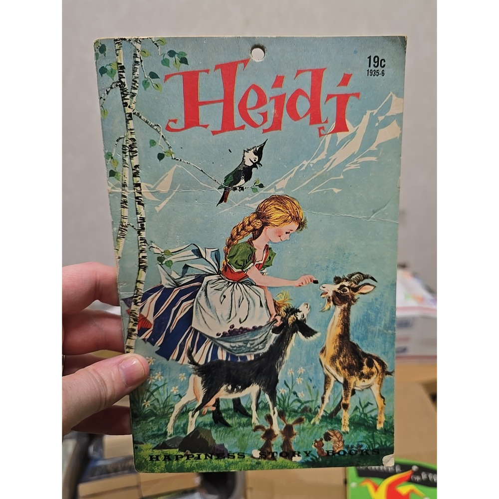 Vintage 1955 The Story of Heidi Johanna Spyri Paperback Children's‎ Story Book